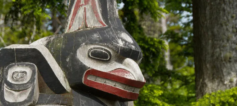 Carving of Welcome Sign